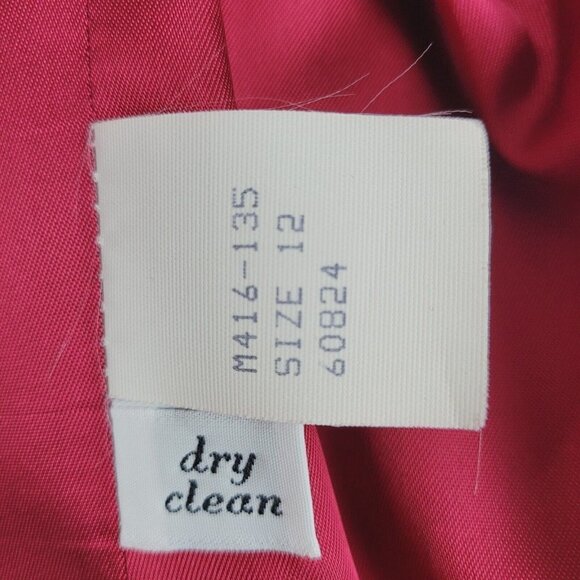Vtg Pendleton Red Suit Blazer Sz 12 Fall Winter Wool Single Breasted Wool Mark - Picture 5 of 8